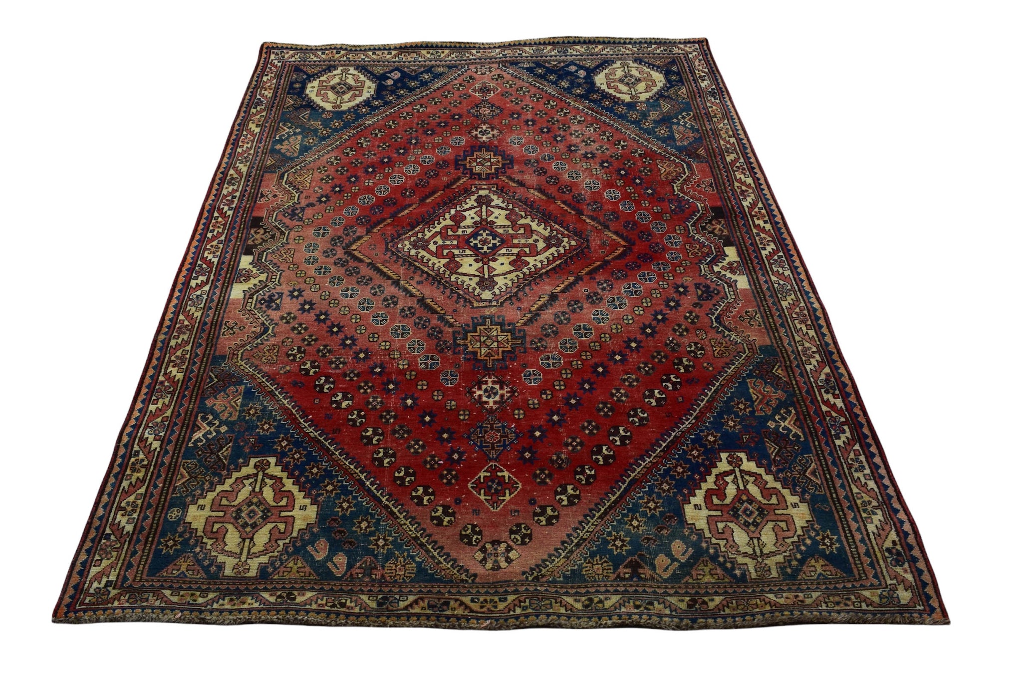 5x7 Antique Handmade Turkish Rug | Hand knotted Rug | Vintage Anatolian Rug | Area Rug for Bedroom, Living Room Rug, and Kitchen Rug - SHR81
