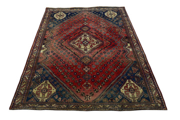 5x7 Antique Handmade Turkish Rug | Hand knotted Rug | Vintage Anatolian Rug | Area Rug for Bedroom, Living Room Rug, and Kitchen Rug - SHR81