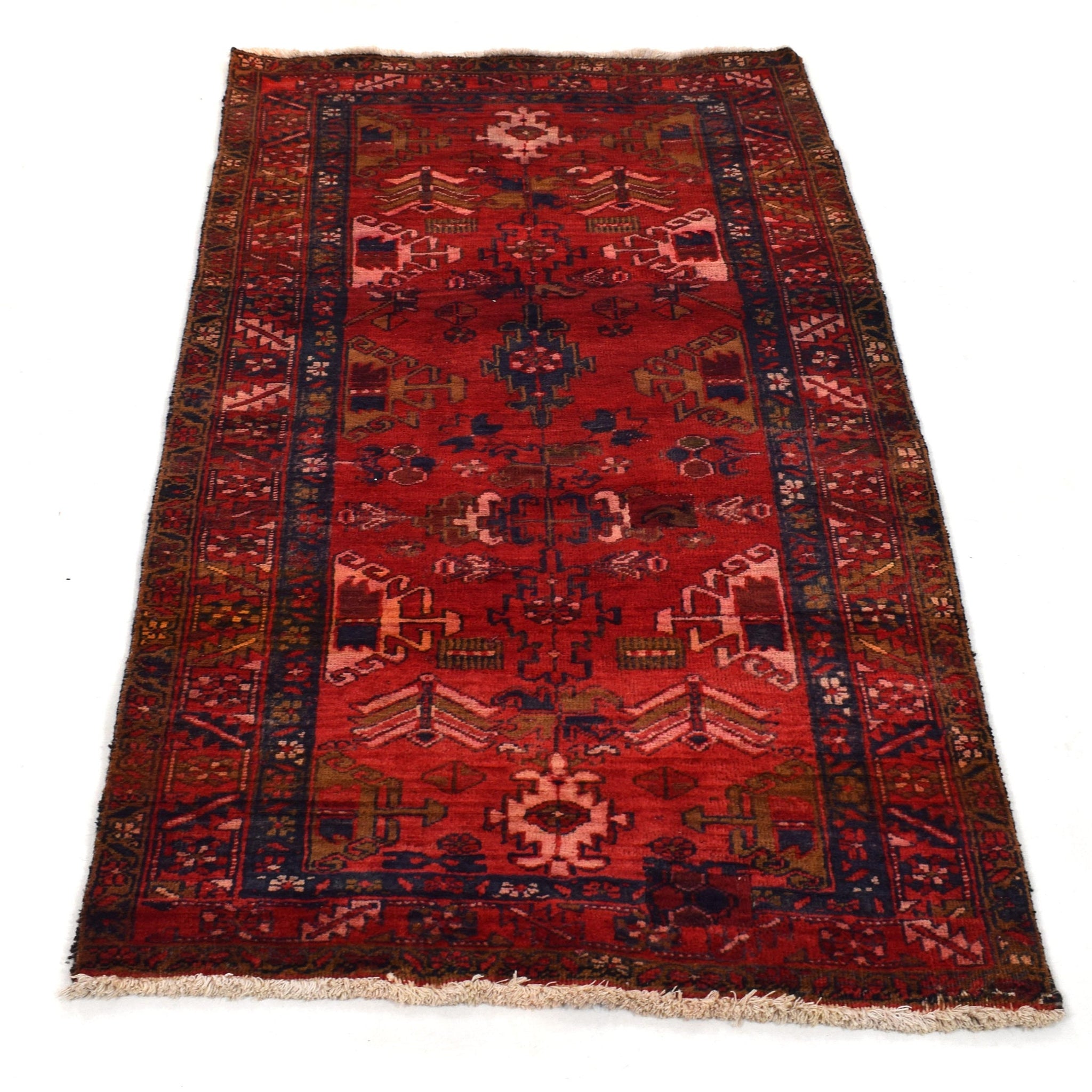 4x6 Antique Handmade Turkish Rug | Hand knotted Rug | Vintage Anatolian Rug | Area Rug for Bedroom, Living Room, and Kitchen Rug - SHR198