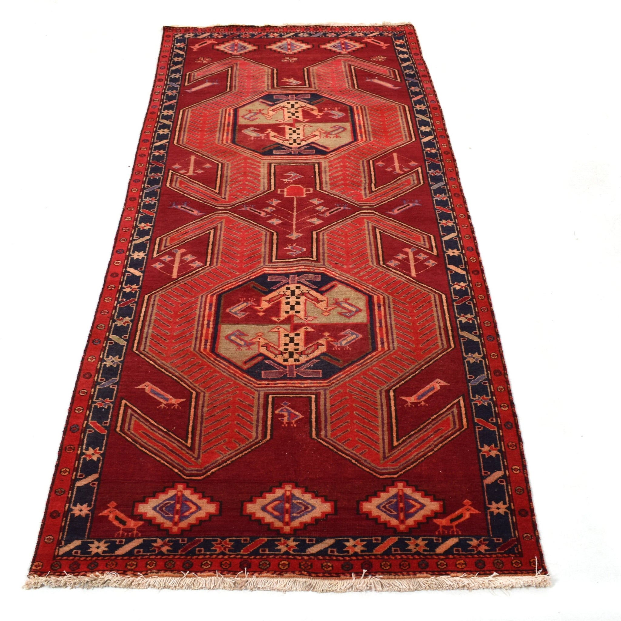 4x9 Antique Handmade Turkish Rug | Hand knotted Rug | Vintage Anatolian Rug | Area Rug for Bedroom, Living Room Rug, and Kitchen Rug-SHR250