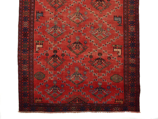 5x9 Antique Handmade Turkish Rug | Hand knotted Rug | Vintage Anatolian Rug | Area Rug for Bedroom, Living Room Rug, and Kitchen Rug-SHR253