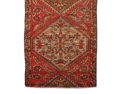 3x9 Antique Handmade Turkish Rug | Hand knotted Rug | Vintage Anatolian Rug | Runner Rug for Bedroom, Living Room, and Kitchen Rug - SHR274