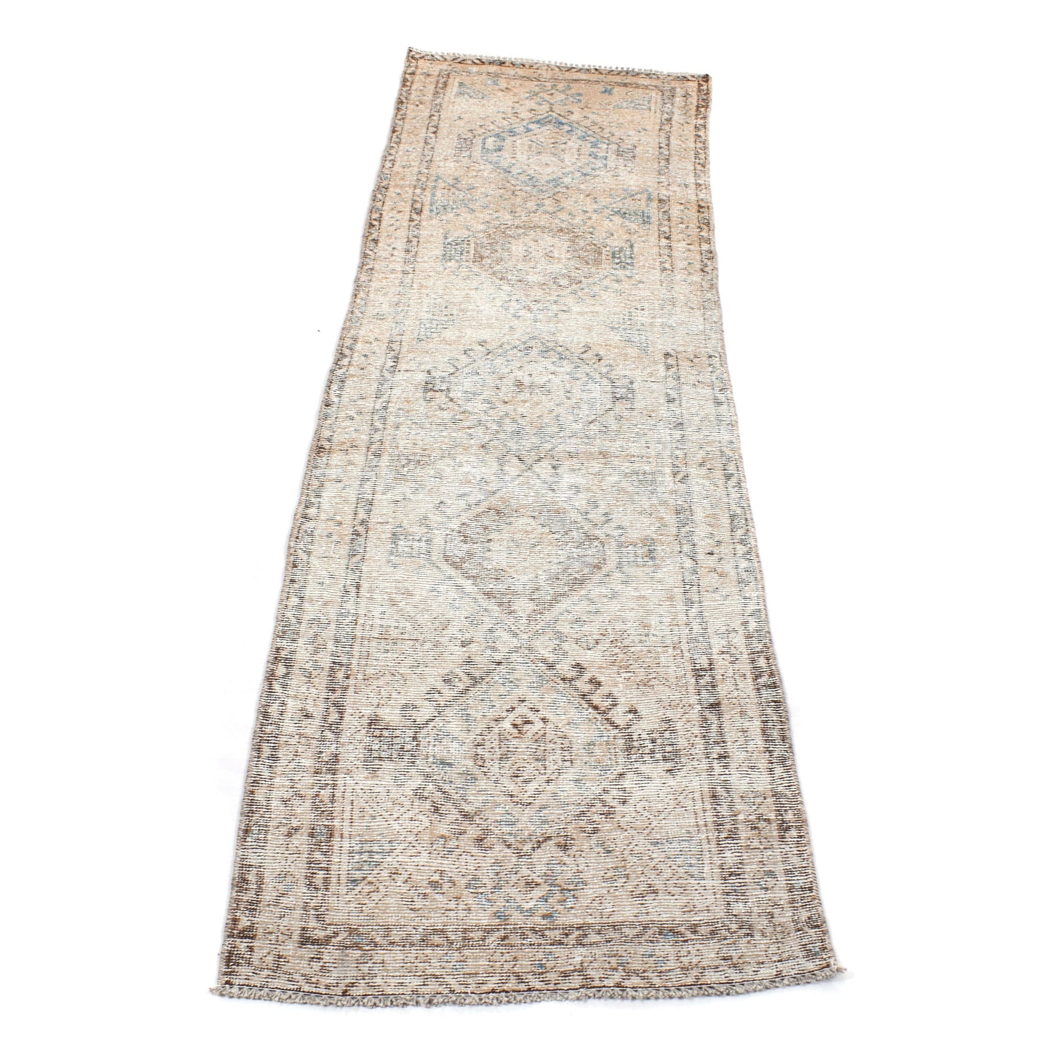 3x10 Antique Handmade Turkish Rug | Hand knotted Rug | Vintage Anatolian Rug | Runner Rug for Bedroom, Living Room, and Kitchen Rug - SHR284