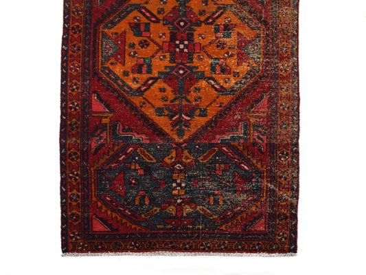 3x9 Antique Handmade Turkish Rug | Hand knotted Rug | Vintage Anatolian Rug | Runner Rug for Bedroom, Living Room, and Kitchen Rug - SHR286