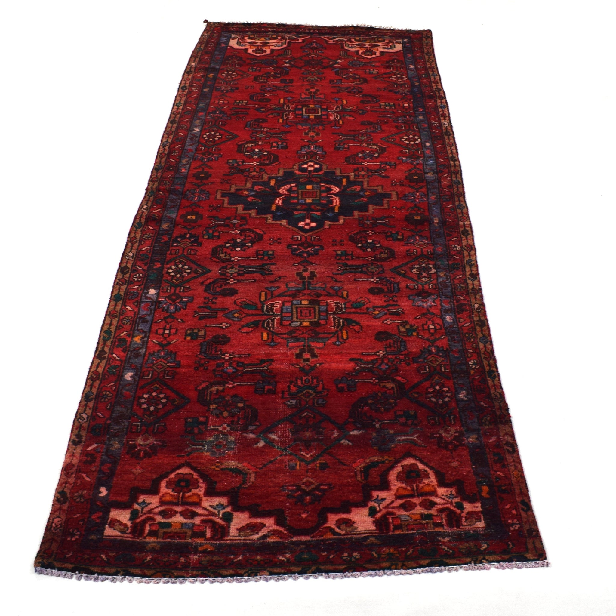 4x10 Antique Handmade Turkish Rug | Hand knotted Rug | Vintage Anatolian Rug | Area Rug for Bedroom, Living Room Rug, and Kitchen Rug-SHR295