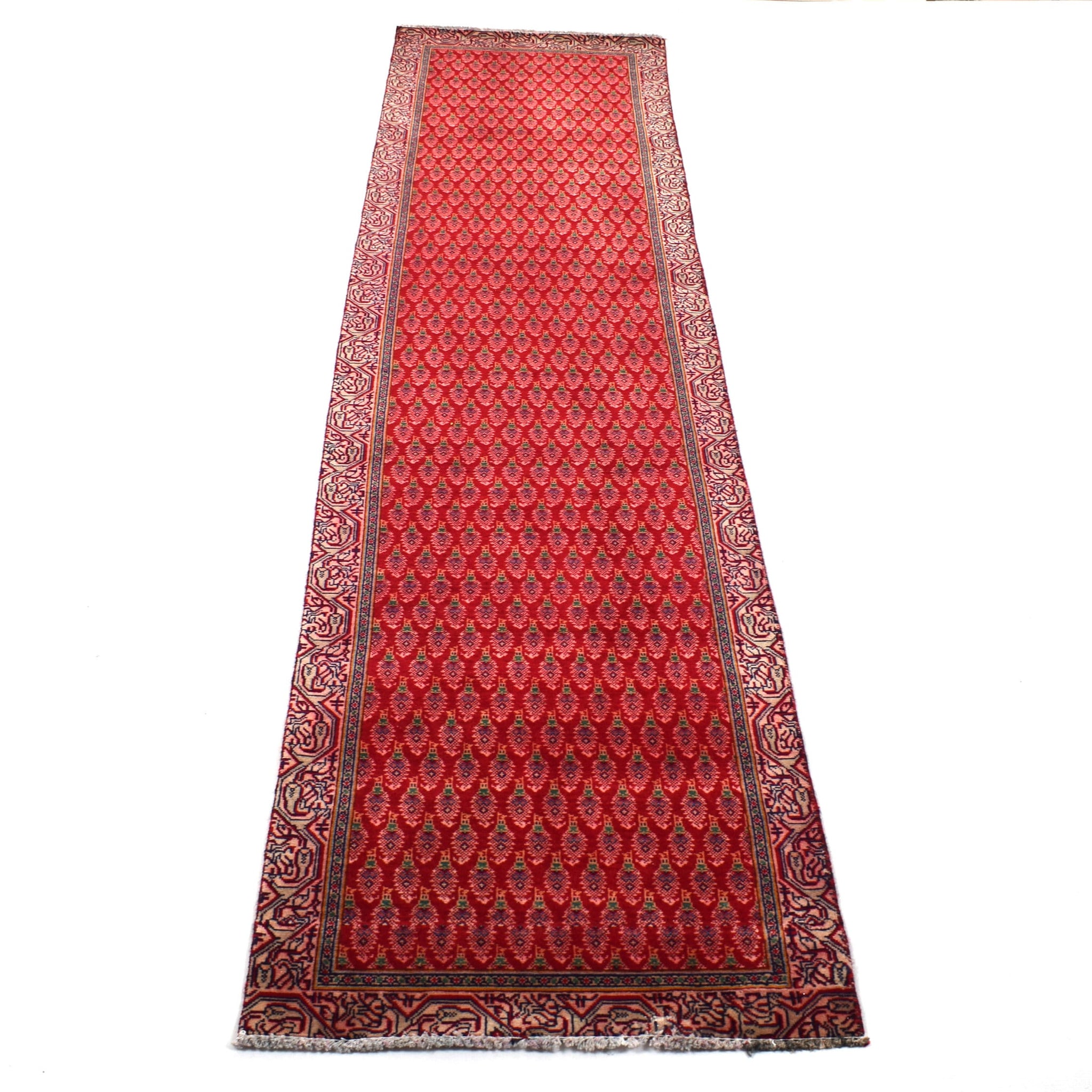 3x12 Antique Handmade Turkish Rug | Hand knotted Rug | Vintage Anatolian Rug | Runner Rug for Bedroom, Living Room, and Kitchen Rug - SHR314