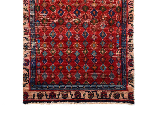 3x6 Antique Handmade Turkish Rug | Hand knotted Rug | Vintage Anatolian Rug | Area Rug for Bedroom, Living Room Rug, and Kitchen Rug-SHR169