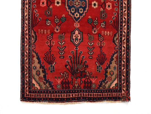 3x6 Antique Handmade Turkish Rug | Hand knotted Rug | Vintage Anatolian Rug |  Runner Rug for Bedroom, Living Room, and Kitchen Rug-SHR220