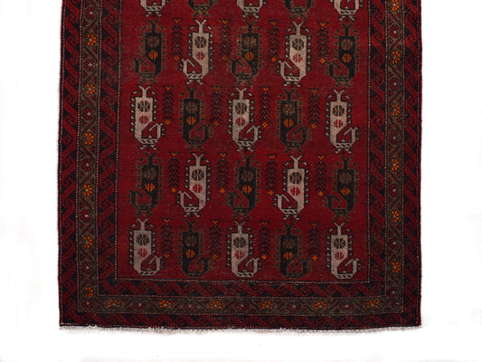 4x7 Antique Handmade Turkish Rug | Hand knotted Rug | Vintage Anatolian Rug | Area Rug for Bedroom, Living Room Rug, and Kitchen Rug-SHR230