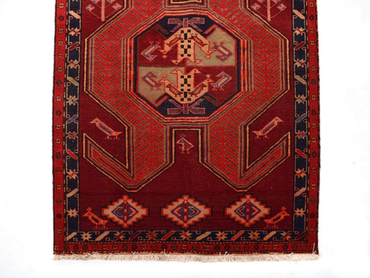 4x9 Antique Handmade Turkish Rug | Hand knotted Rug | Vintage Anatolian Rug | Area Rug for Bedroom, Living Room Rug, and Kitchen Rug-SHR250