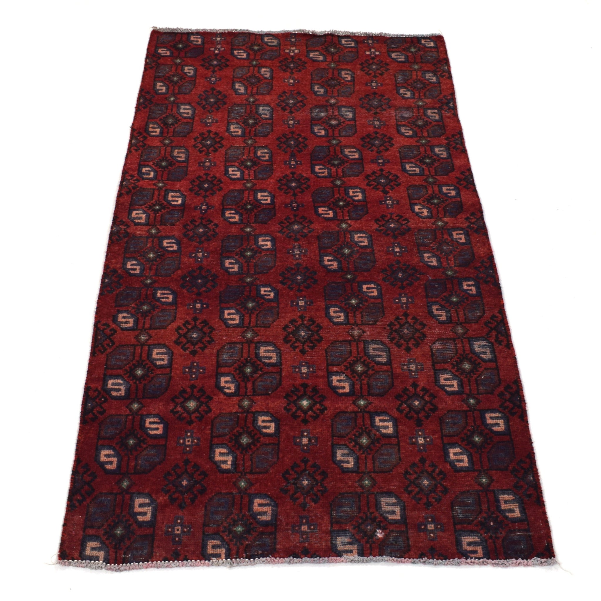 3x6 Antique Handmade Turkish Rug | Hand knotted Rug | Vintage Anatolian Rug | Runner Rug for Bedroom, Living Room, and Kitchen Rug-SHR267