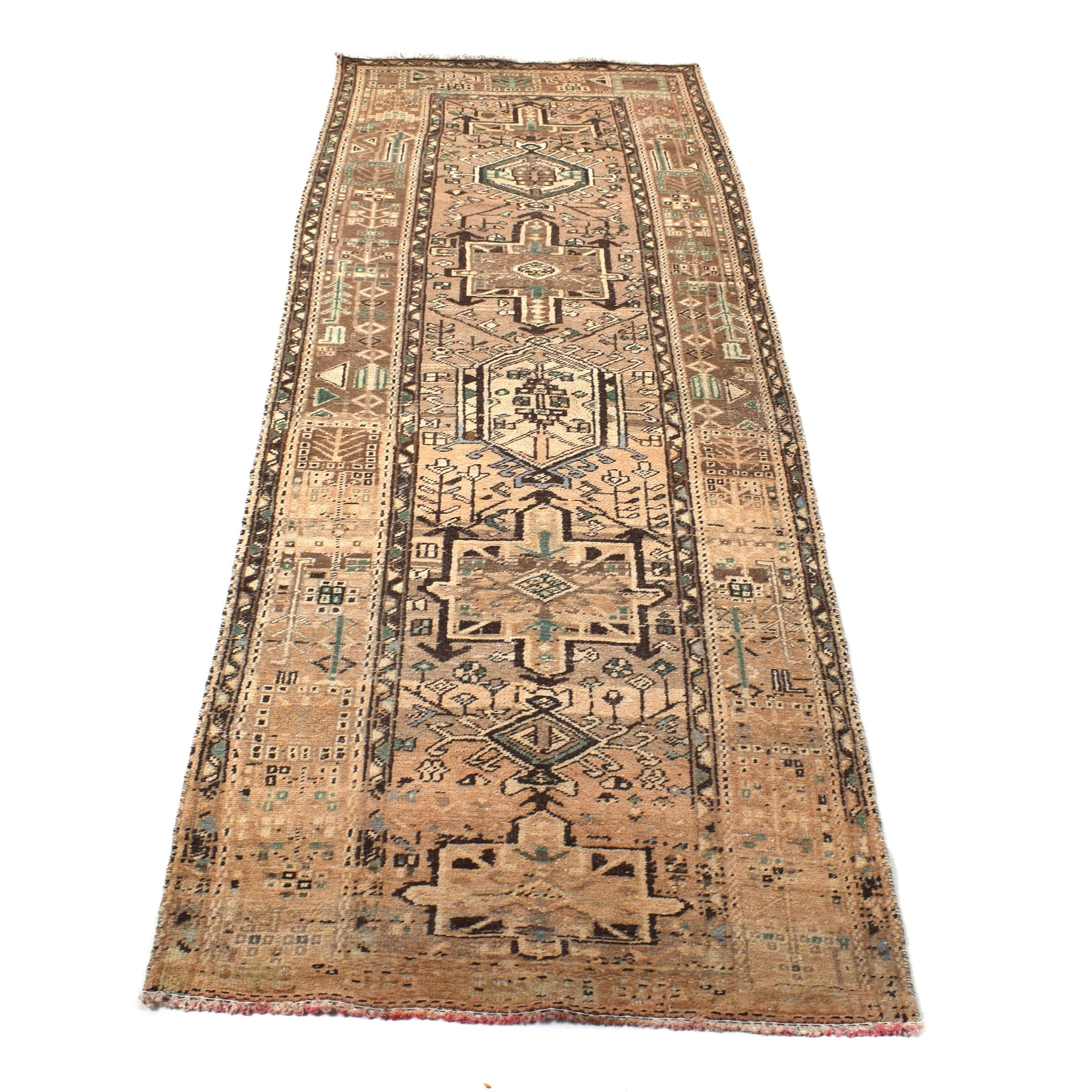 3x10 Antique Handmade Turkish Rug | Hand knotted Rug | Vintage Anatolian Rug | Runner Rug for Bedroom, Living Room, and Kitchen Rug - SHR293