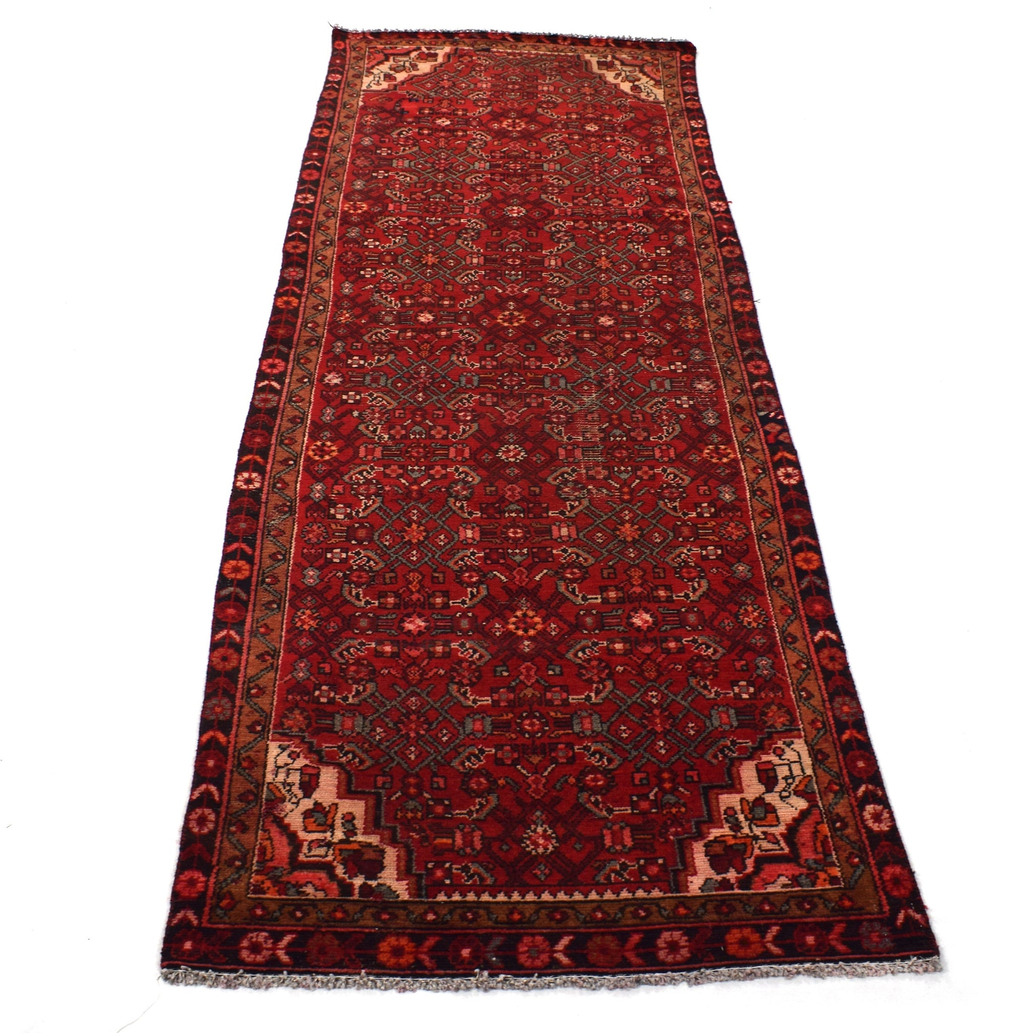 3x10 Antique Handmade Turkish Rug | Hand knotted Rug | Vintage Anatolian Rug | Runner Rug for Bedroom, Living Room, and Kitchen Rug - SHR315