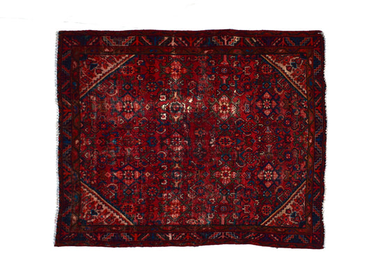 5x5 Antique Handmade Turkish Rug | Hand knotted Rug | Vintage Anatolian Rug | Area Rug for Bedroom, Living Room Rug, and Kitchen Rug-SHR329